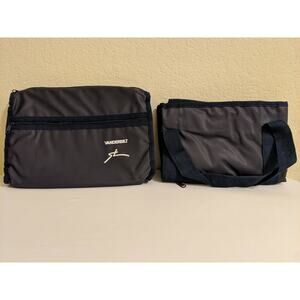 Vintage Gloria Vanderbilt Luggage Duffle Garment Hanging Bag Weekender Set 2pc